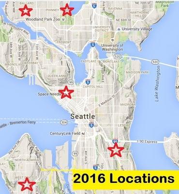 2016 Locations