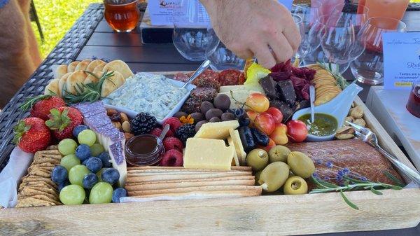 Charcuterie board from Graze Catering