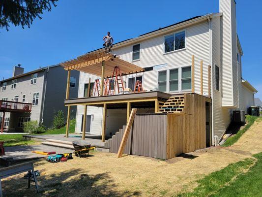 Deck and pergola project.