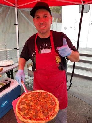 Hand tossed NY style Pizza! Yummm!