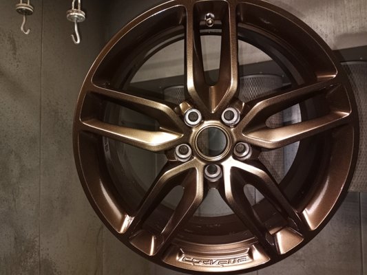 Bronze chrome on corvette wheels