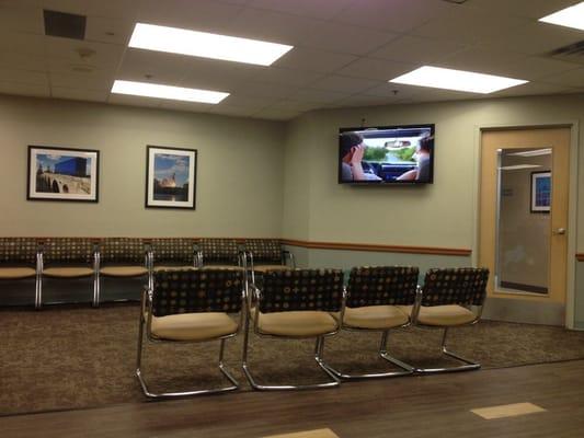 They have a nice sized waiting room with a tv to keep the little ones occupied.