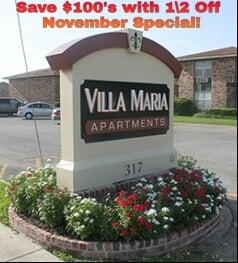 A quaint community in the heart of Lafayette.  Villa Maria is  located at 317 Guilbeau Rd, Lafayette LA...