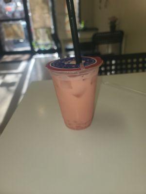 Strawberry milk tea