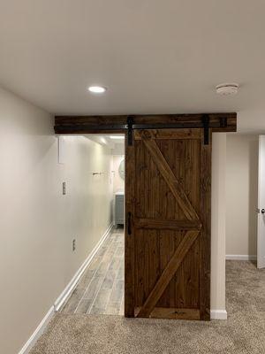 Barn Door - Basement