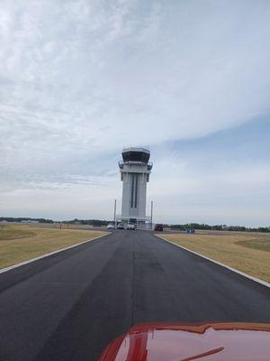 Showing #1 son the new control tower.