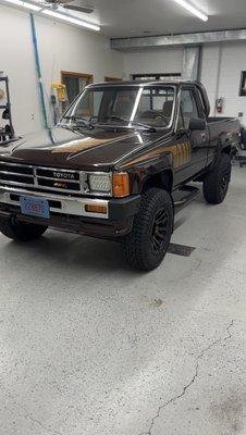 1985 Toyota Tacoma - gloss enhancing polish and 7 year ceramic costing