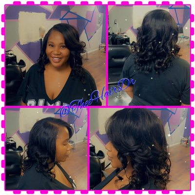 Hair natural and healthy! Partial sew-in