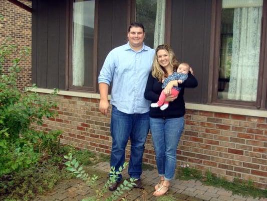 Dan, Ana and Everly love their 1st home!