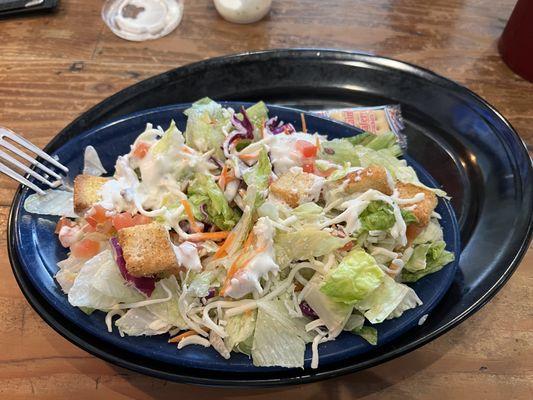 Salad with Ranch dressing (lunch special)