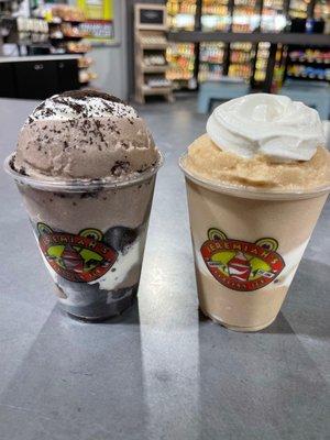 Cookies and cream gelati and cookie butter. Yummm!!