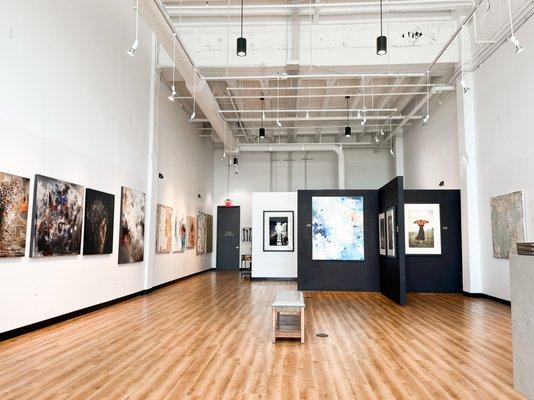 Our bright and airy main exhibition space.