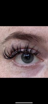 Crooked lashes after application