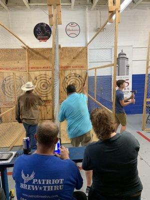 Axe throwing