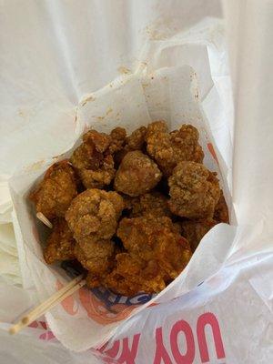 Popcorn chicken $7.54 (spicy)