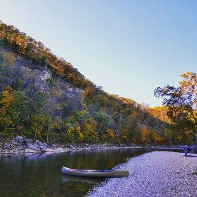 James River in the fall