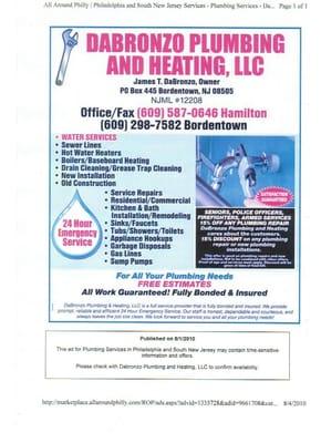 Dabronzo Plumbing & Heating