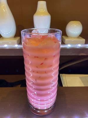 Sugarcane pink drink - sweet and creamy