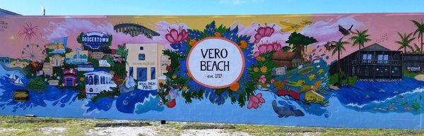 Vero Beach Centennial Mural (North side of building)