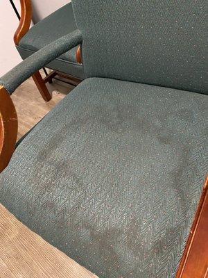 Nasty stain on chair