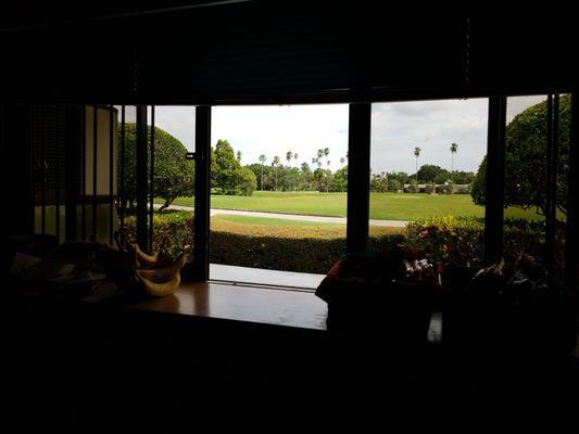 West snack shack overlooking golf course...