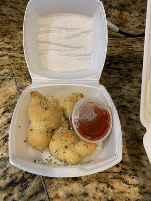 Garlic Knots (came free with order)