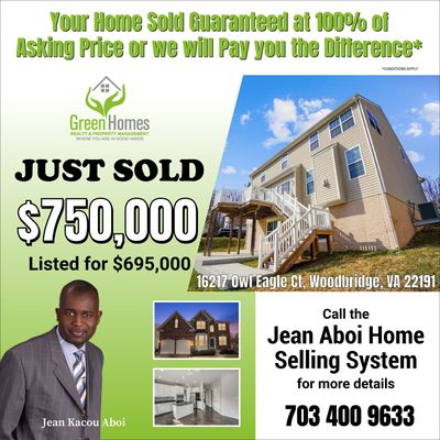 JUST SOLD - $750,000