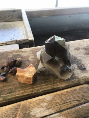 I found this one. Smokey quartz