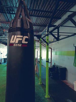 Kickboxing fitness class