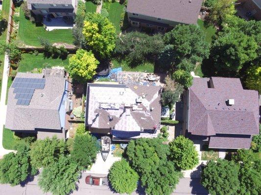 New roof construction in Denver, Colorado