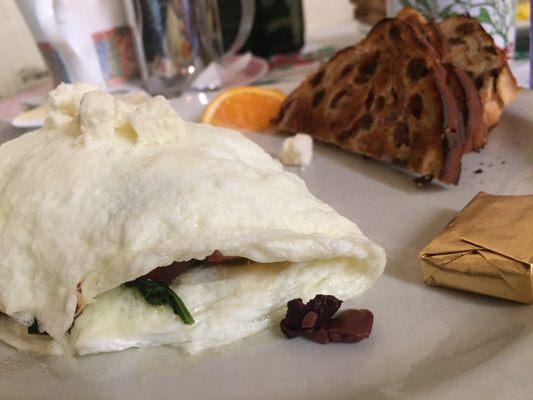 Egg white Greek omelette