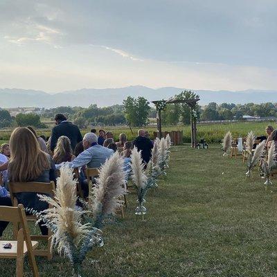 Boulder, CO backyard wedding