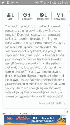 A review by another patient (unknown)