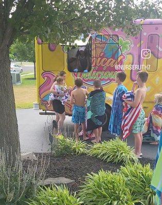 An Icecream truck for the birthday girl. They loved the truck