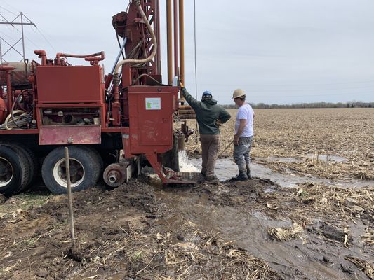 Cleaning out a irrigation well for landowner in Lake Elmo