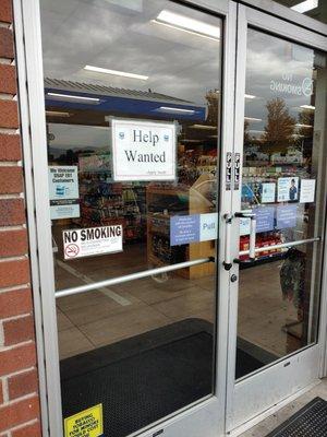 Entrance - Help wanted