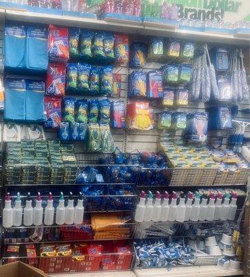 Great selection of household cleaning supplies