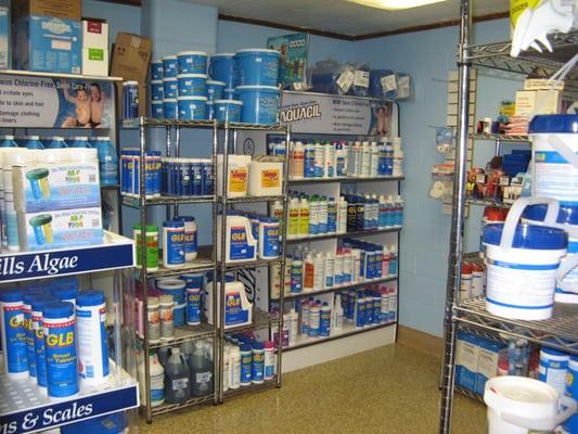 Complete inventory of pool and spa chemicals