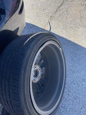 This is what my rim looked like before