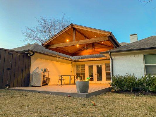 Elevated Patio Cover and Trex Composite Deck!