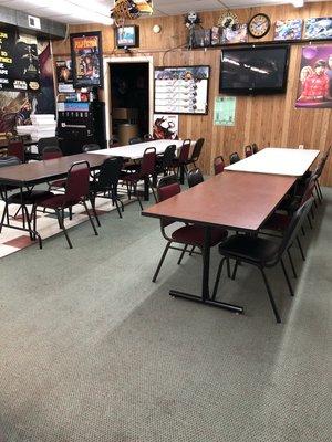 Check out our new chairs! More comfort for all of our patrons