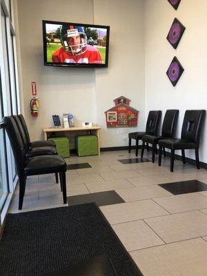 Small, but clean waiting area