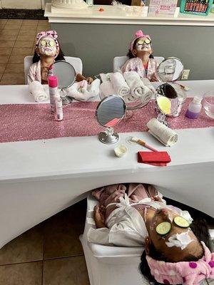 Kid friendly facials