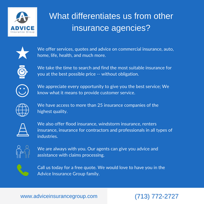 What differentiates us from other insurance agencies?