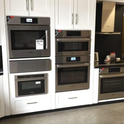 BOSCH APPLIANCES IN OUR SHOWROOM