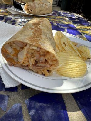 Grilled chicken wrap