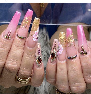 Champagne Nails