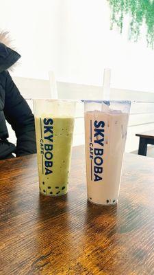 Matcha Frappe & Milk Tea