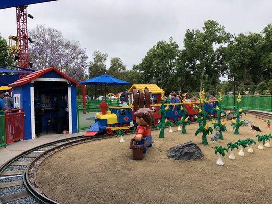 LegoLand Express Train in Duplo Town! It's an actual mini train ride.