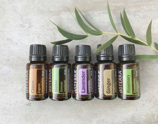 doTERRA Essential Oils used in the Aromatherapy Healing Massage and available to add on to most massage services.